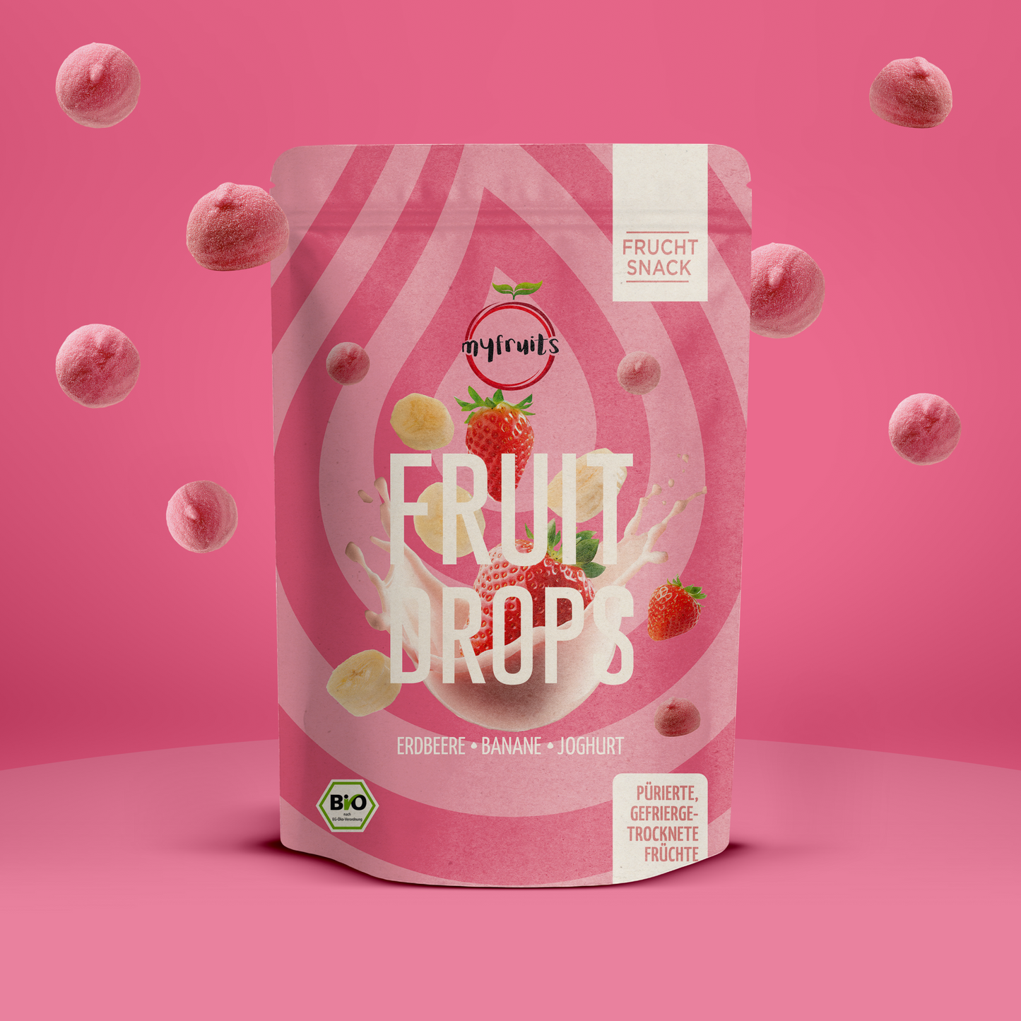 ORGANIC FRUIT DROPS STRAWBERRY, BANANA, YOGURT