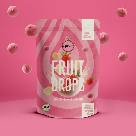 BIO FRUIT DROPS ERDBEER, BANANE, JOGHURT